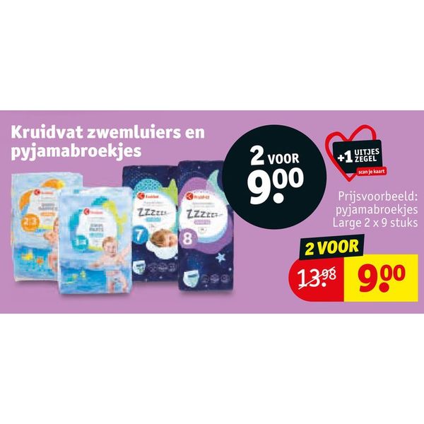 Kruidvat zwemluiers en pyjamabroekjes