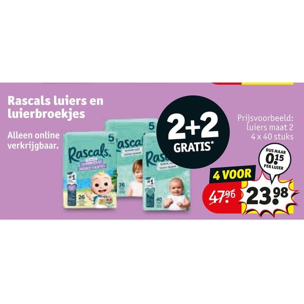 Rascals luiers en luierbroekjes