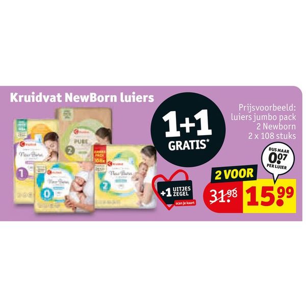 Kruidvat NewBorn luiers