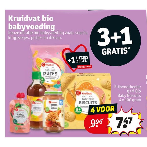 Kruidvat bio babyvoeding