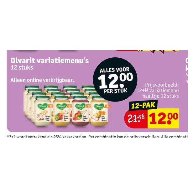 Olvarit variatiemenu's