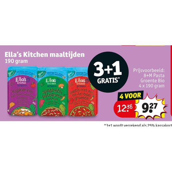 Ella's Kitchen maaltijden 190 gram