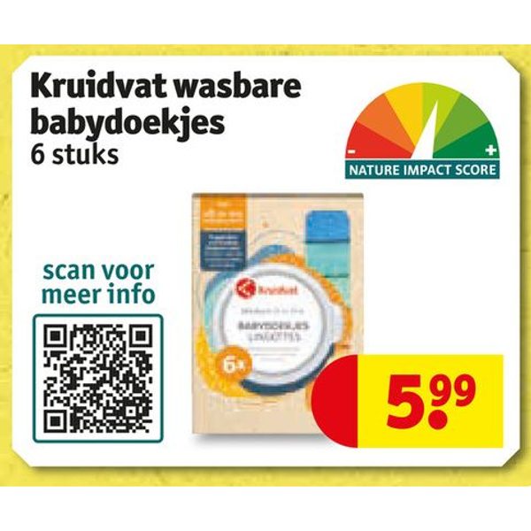 Kruidvat wasbare babydoekjes