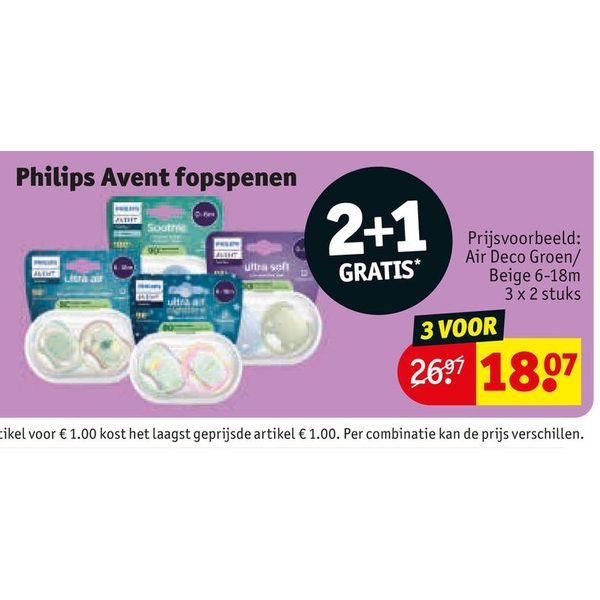 Philips Avent Air Deco fopspenen 6-18m