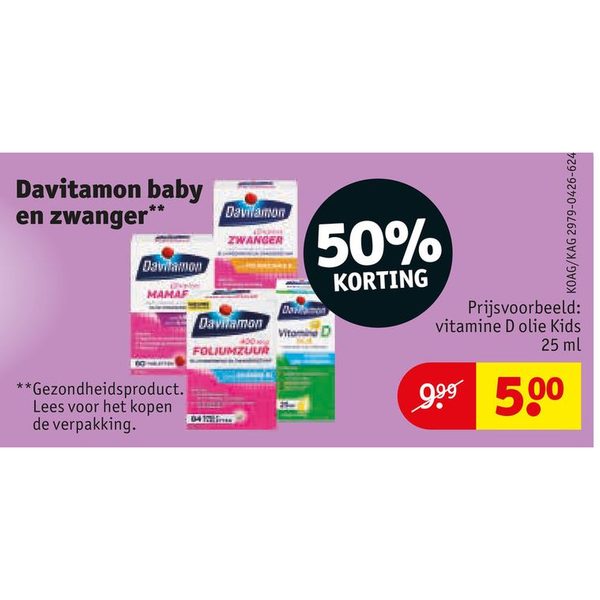 Davitamon baby en zwanger supplementen