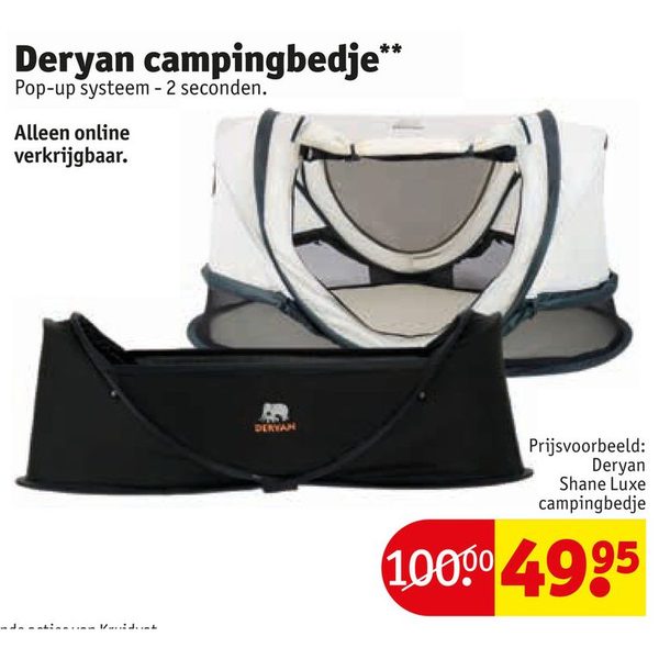 Deryan Shane Luxe campingbedje