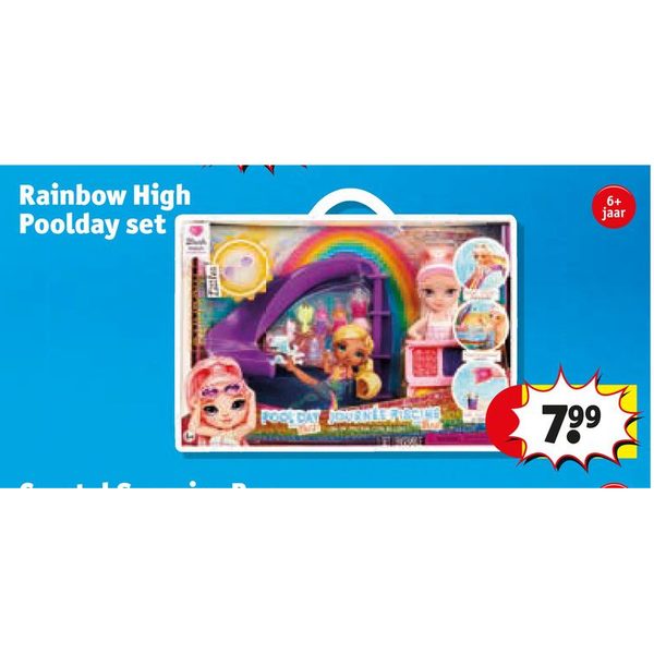 Rainbow High Poolday set
