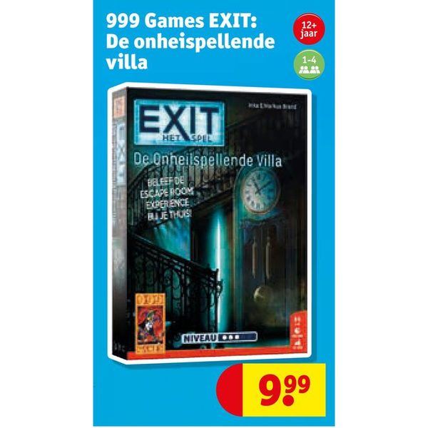 999 Games EXIT: De onheispellende villa