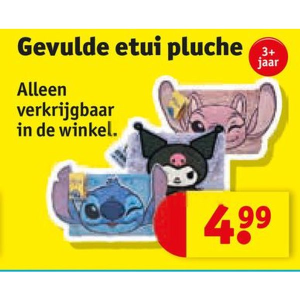 Gevulde etui pluche