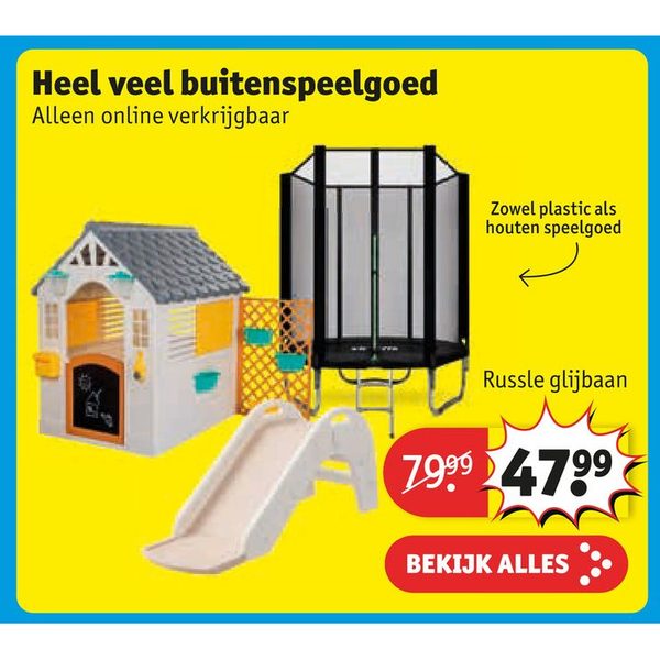 Heel veel buitenspeelgoed
