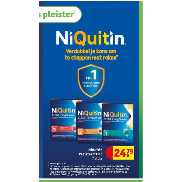 NiQuitin Pleister 21mg