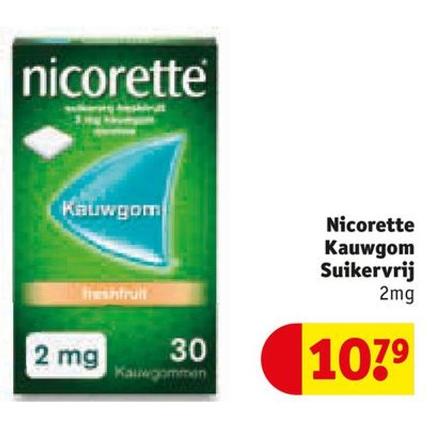 Nicorette Kauwgom Suikervrij 2mg