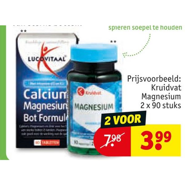 Kruidvat Magnesium 2x90 stuks