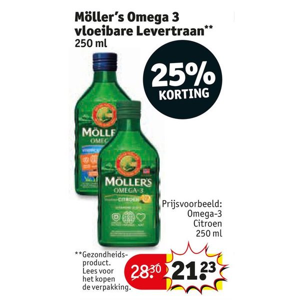 Möller's Omega 3 vloeibare Levertraan