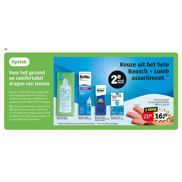 hele Bausch + Lomb assortiment