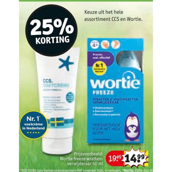 Keuze uit het hele assortiment CCS en Wortie