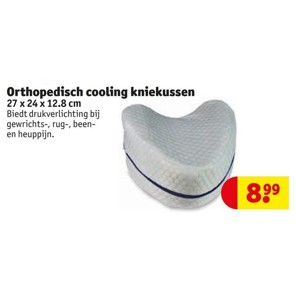 Orthopedisch cooling kniekussen