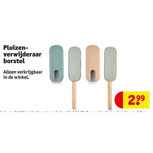 Pluizen-verwijderaar borstel