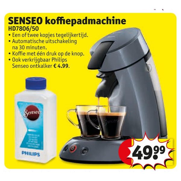 SENSEO koffiepadmachine HD7806/50