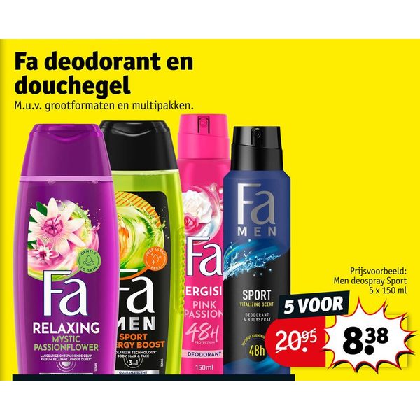 Fa deodorant en douchegel