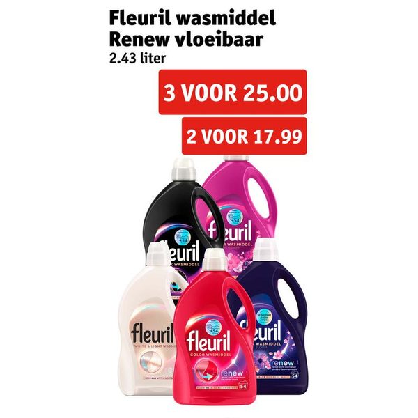 Fleuril wasmiddel Renew vloeibaar