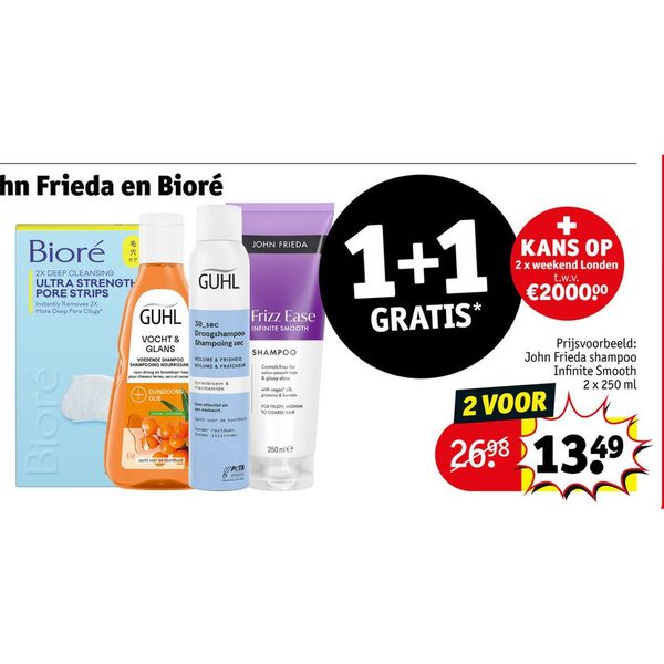 Guhl, John Frieda en Bioré assortiment