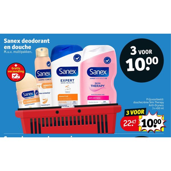 Sanex deodorant en douche