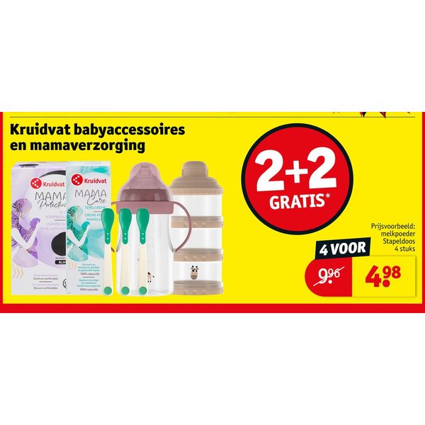 Kruidvat babyaccessoires en mamaverzorging