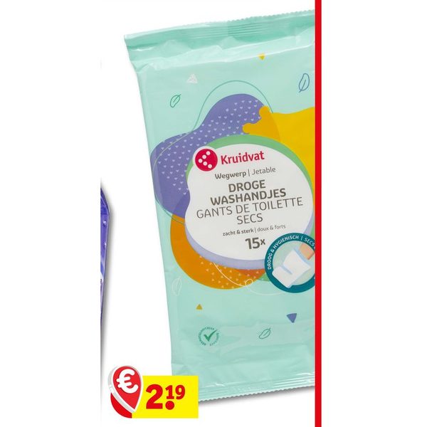 Kruidvat DROGE WASHANDJES