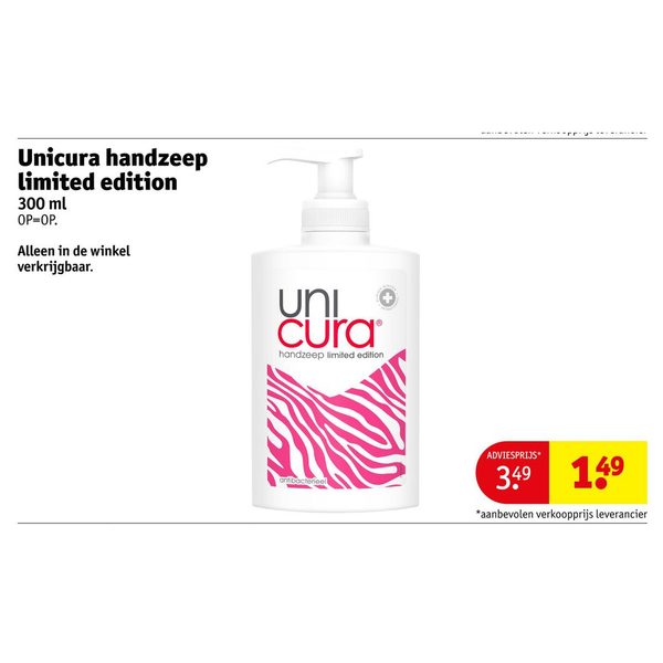 Unicura handzeep limited edition