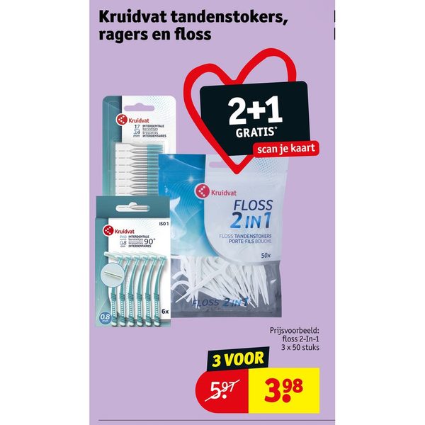 Kruidvat tandenstokers, ragers en floss