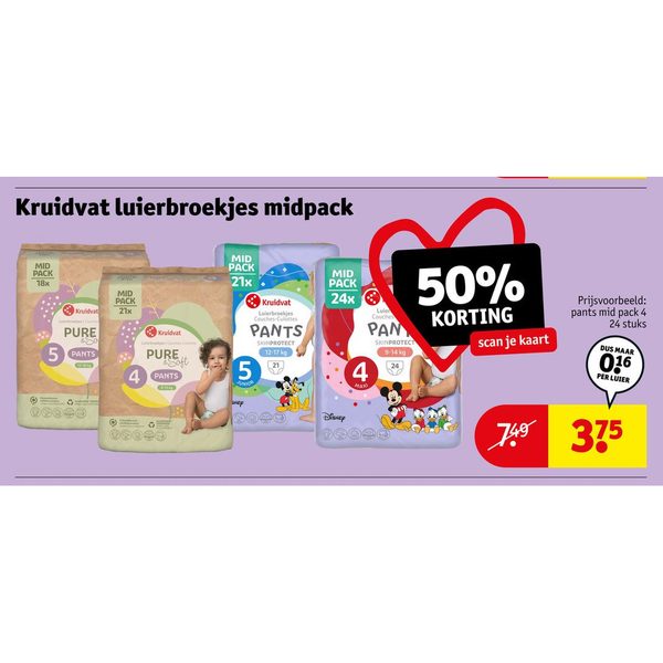 Kruidvat luierbroekjes midpack
