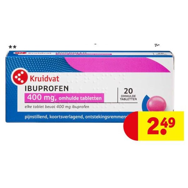 Ibuprofen 400 mg omhulde tabletten