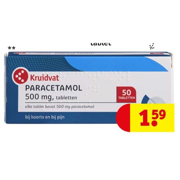 Paracetamol 500 mg tabletten