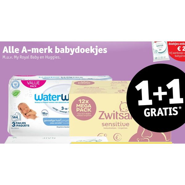 Alle A-merk babydoekjes