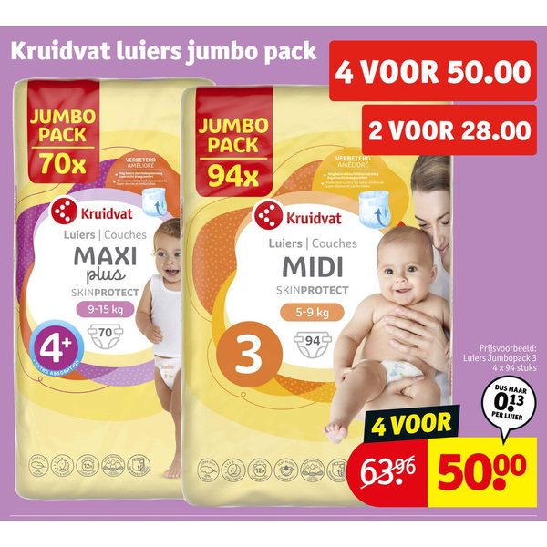 Kruidvat luiers jumbo pack