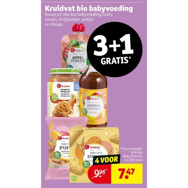 Kruidvat bio babyvoeding
