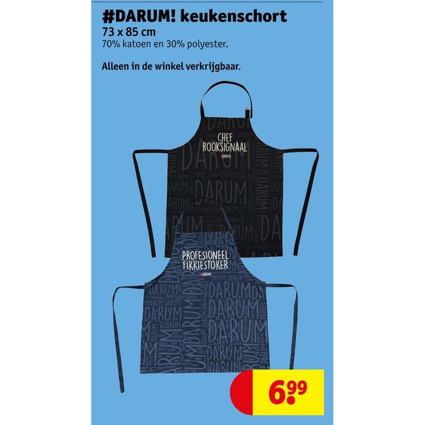 #DARUM! keukenschort