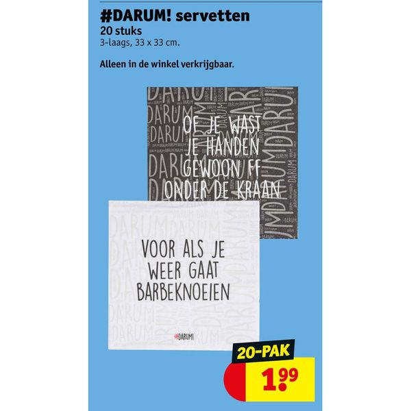#DARUM! servetten