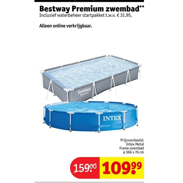 Intex Metal Frame zwembad Ø 366 x 76 cm