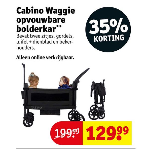 Waggie opvouwbare bolderkar