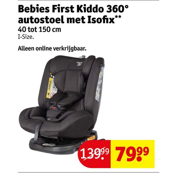 Kiddo 360° autostoel met Isofix
