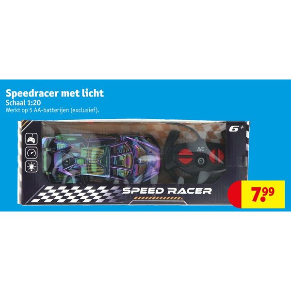 Speedracer met licht