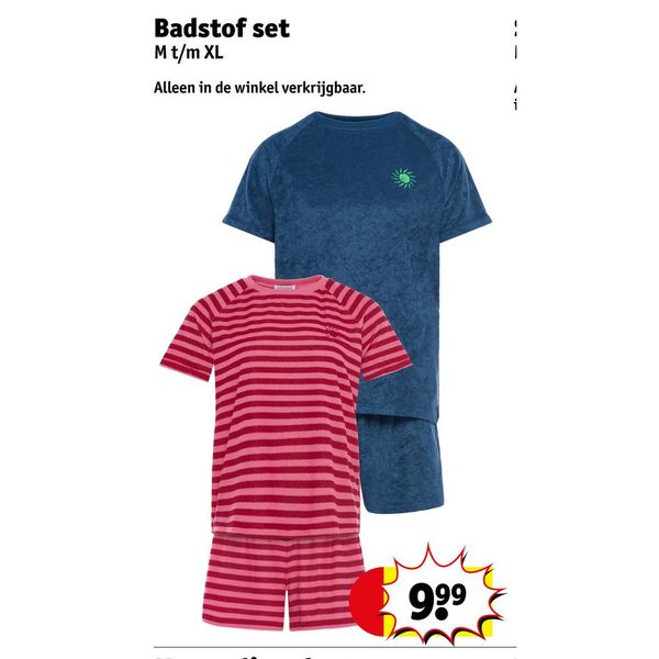 Badstof set