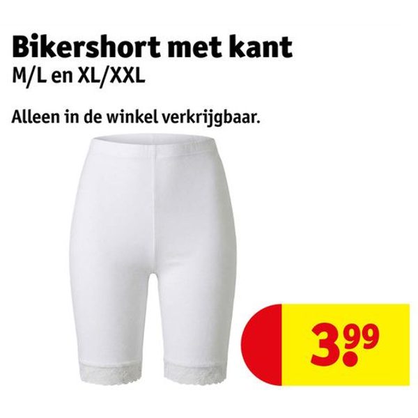 Bikershort met kant
