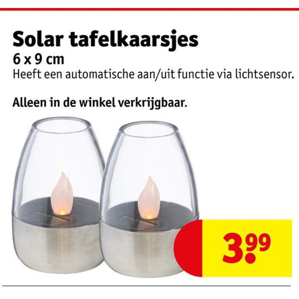 Solar tafelkaarsjes