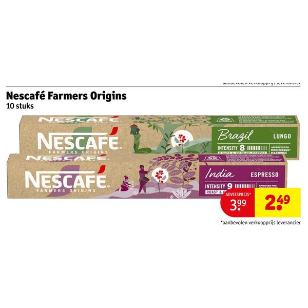 Nescafé Farmers Origins capsules