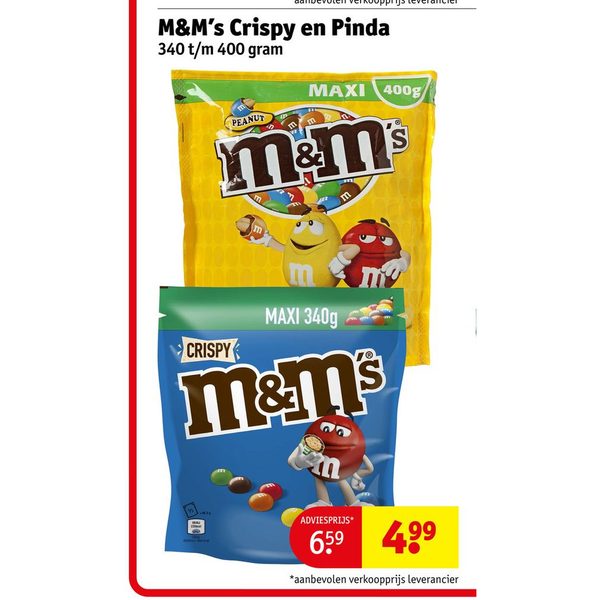 M&M’s Crispy en Pinda