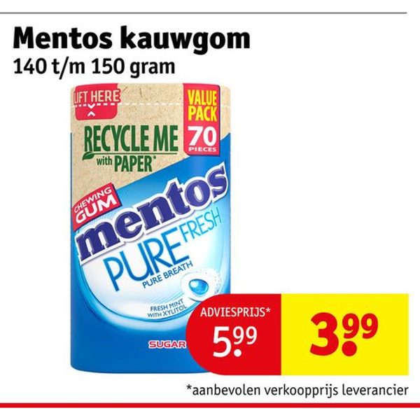 Mentos kauwgom