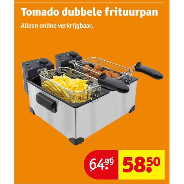Tomado dubbele frituurpan